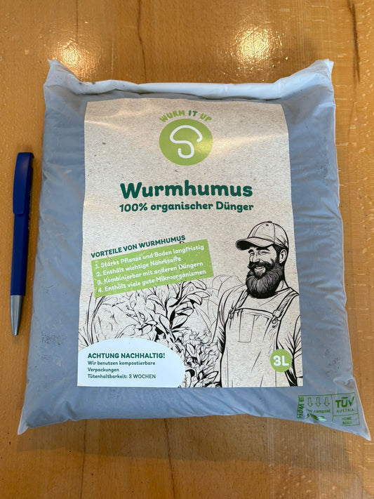 Wurmhumus 3L - 100% organischer Dünger